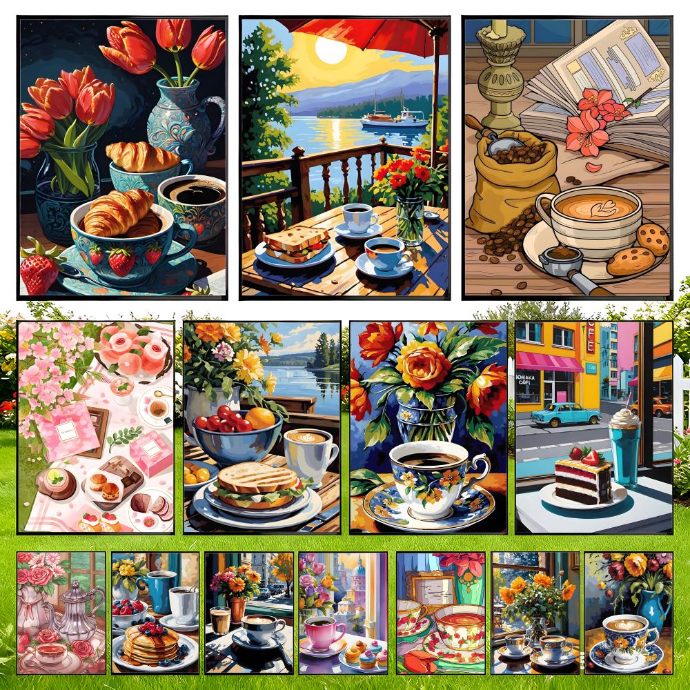Coffee Tea Images - Plakat z motywem filiżanki kawy i