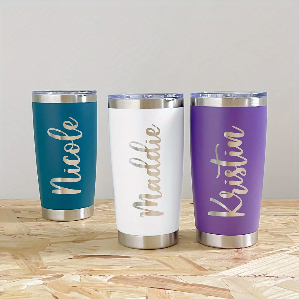 Coffee Tea Name - Spersonalizowany kubek termiczny ze stali nierdzewnej