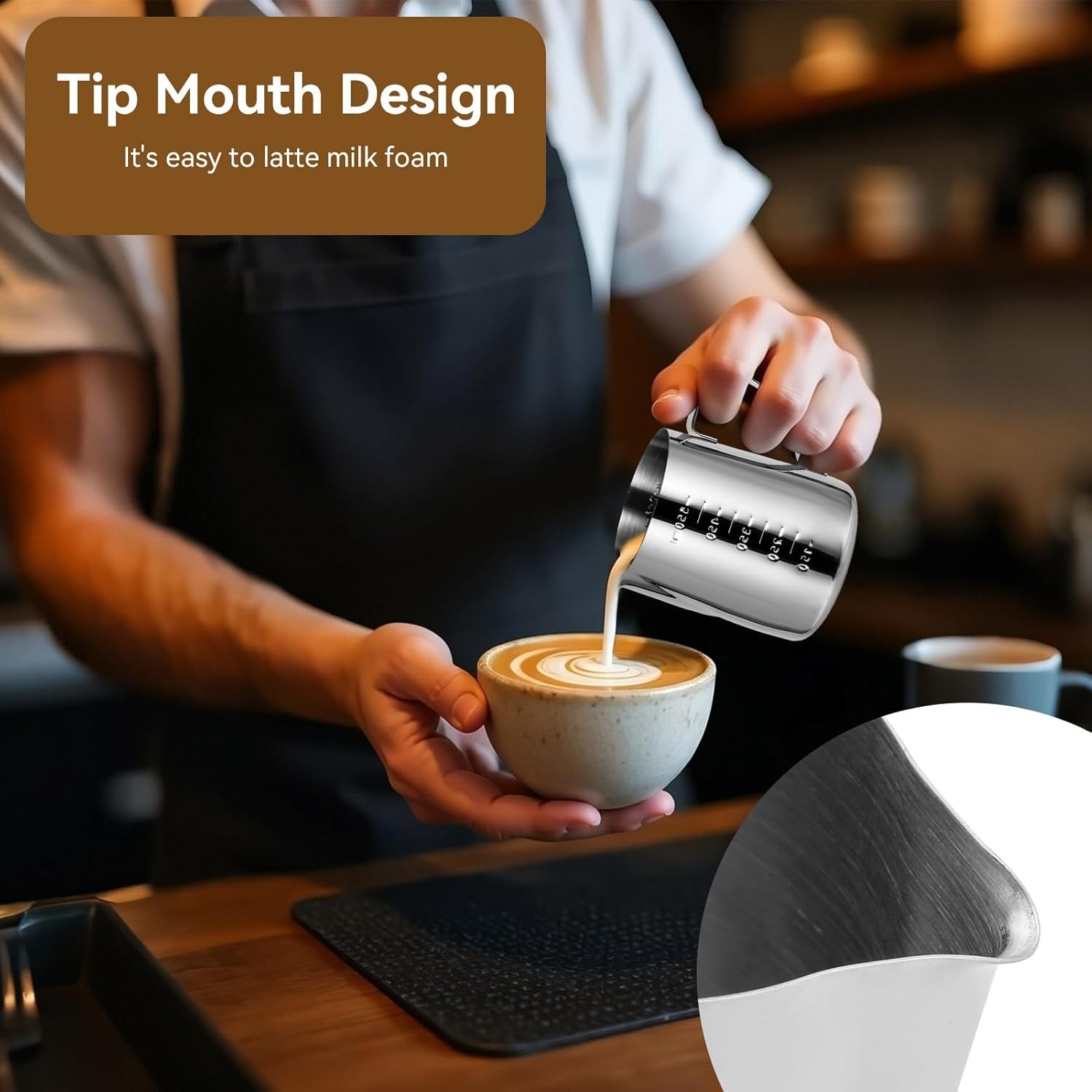 Dzbanek do spieniania mleka, d – Barista Milk Jug recenzja i cena