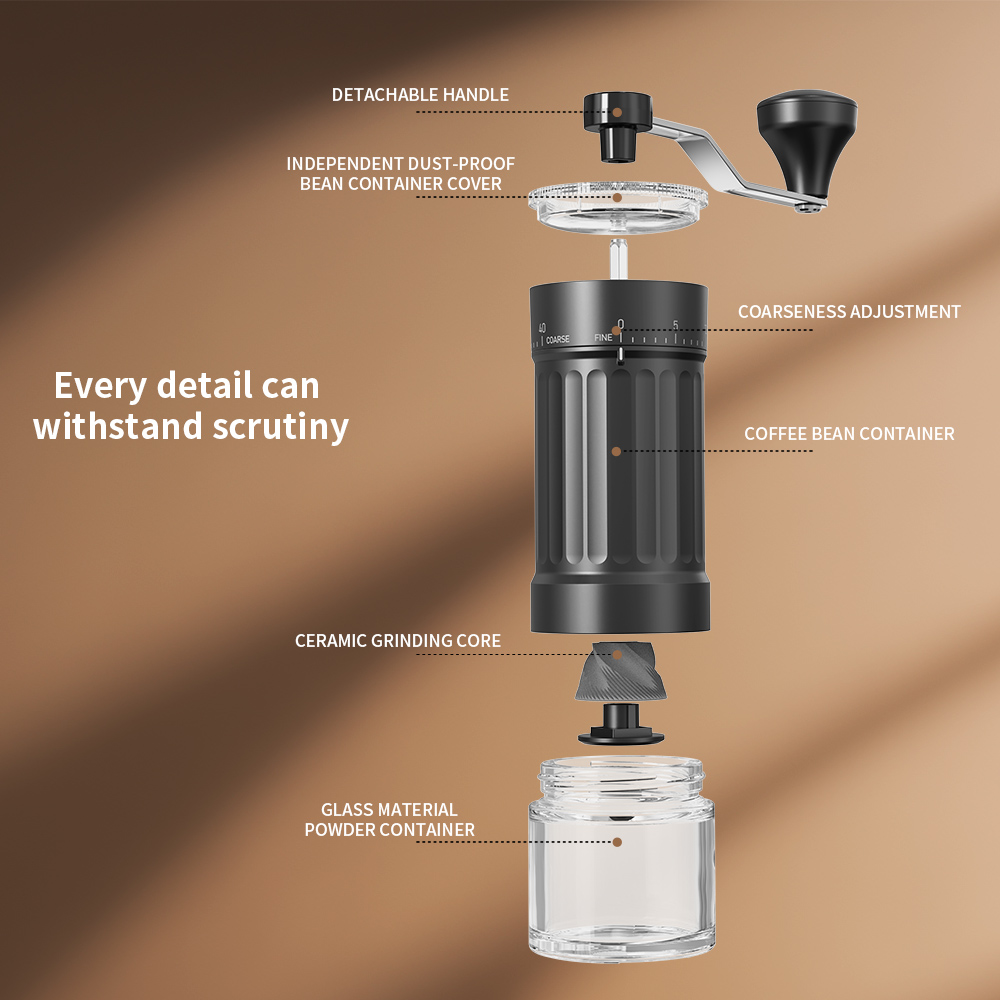 Zewnętrzny regulowany stożkowy – Burr Hand Grinder recenzja i cena